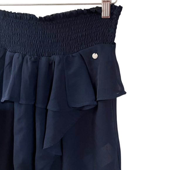 Pepe Jeans London Lana Ruffled Layer Mini Skirt Dulwich Smocked Waist - Picture 5 of 9